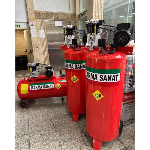 کمپرسور ۲۵۰ لیتری ایستاده ‌خوابیده